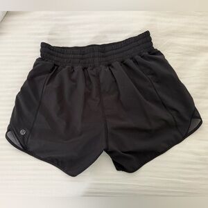 lululemon athletica Black Athletic Shorts with Smocked Waistband